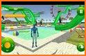 Super Hero Robot Water Slide Adventure Games related image