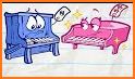 Love Cartoon Doodle Keyboard Theme related image