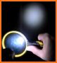 Flash to Torch - A magnifying glass with light related image