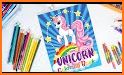 Unicorn Coloring Book & Puzzle related image