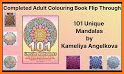 Mandala coloring book adults related image