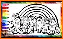 Coloring book bluey‏ related image