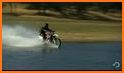 Beach Water Surfer Bike Rider: Motorcycle Stunts related image