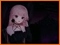 Cute Girl Anime Keyboard Background related image