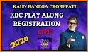 KBC Play Along Game & Registration 2020 related image