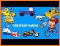 Vehicles for Kids - Flashcards, Sounds, Puzzles related image