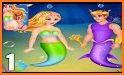 Pregnant mermaid mommy & newborn babysitter game related image