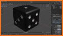 Two Dice: Simple free 3D dice related image