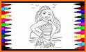 Coloring Pages moana - drawing book related image