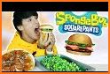 School Lunch Food - Burger, Popcorn Chicken & Milk related image