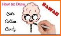 how to draw cute candy related image
