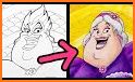 Coloring book bad guys related image