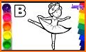 Glitter Ballerina Coloring Book related image