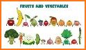 Fruits and Vegetables - Preschool Kids Learning related image