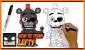 How to draw five nights related image
