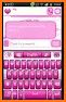 Glamour Pink Flowers Keyboard Background related image