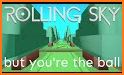 Rolling sky squid ball game related image