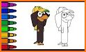 Coloring book bluey‏ related image