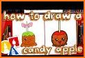 how to draw cute candy food related image