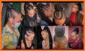 Black Women Line Hairstyles related image