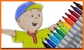 Coloring caillou related image