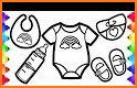 Glitter Baby Accessories Coloring And Drawing related image