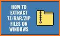 Zip file Extractor with Unzip & 7z Unrar related image