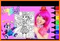 Color by Number for Girls : Girls Coloring Book related image