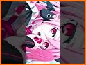 Kawaii Demon Girl Keyboard Background related image