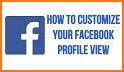 Customize profile for Facebook related image