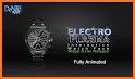 Electro Plasma HD Watch Face Widget Live Wallpaper related image