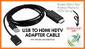 Screen cast HDMI USB connector related image