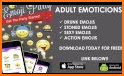 Flirty emoji : adult stickers - dirty emoji related image