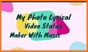 Lyrical Video Status Maker - Photo Video Music related image
