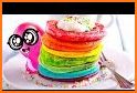 Rainbow Glitter Birthday Cake Maker - Baking Games related image