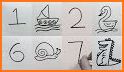 Learn numbers -  Kids drawing related image