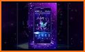 Neon Violet Tech Skull Theme related image