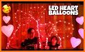 LED Heart Balloons Keyboard Background related image