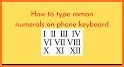 Roman numeric keypad related image