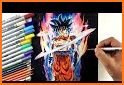 Goku Pixel Color by Number: Goku Saiyan Pixel Art related image