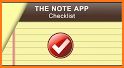 Notepad: notes, checklist related image