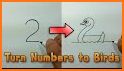 Write Numbers Counting 123 - Draw & Color related image