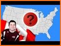 50 US States Map, Capitals & Flags - American Quiz related image
