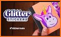 Glitter Emoji Stickers for Chatting (Add Stickers) related image