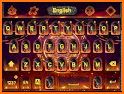 Fire Neon Heart Keyboard Theme related image
