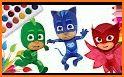How To Color Pj Mask Coloring Book For Adult related image