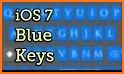 Blue Galaxy Keyboard Theme related image