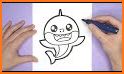 How to draw Baby Shark related image