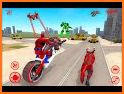 Police Panther Robot Bike Transformation Hero related image