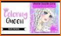 Anime Bride Girl Coloring Book related image